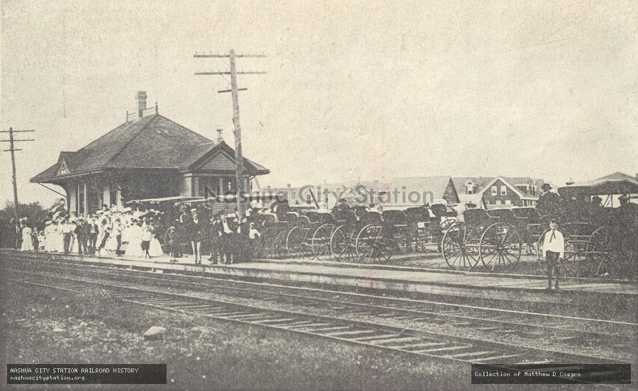Postcard: Railroad Station, York, Maine